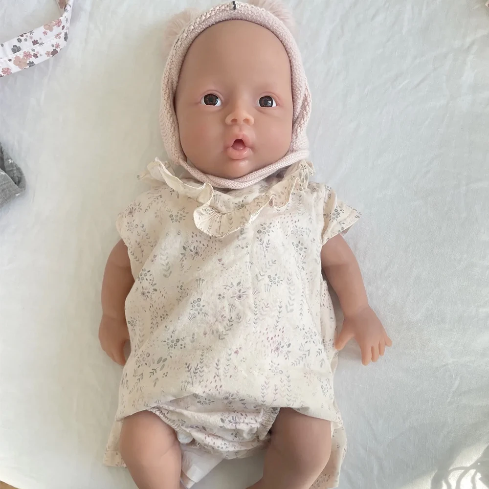 Herpinker Bebe Reborn Baby Full Body Silicone Reborn Doll Realistic Silicone Reborn Baby Bebes Reborn Baby Dolls Like Real Girls