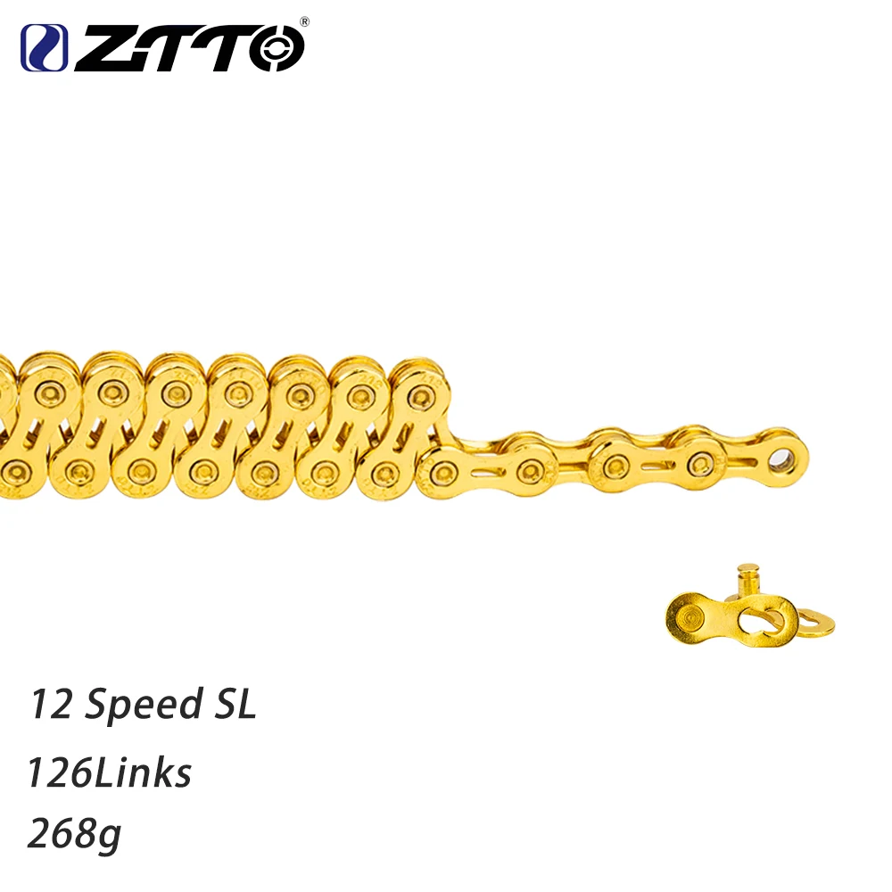 ZTTO MTB Road Bike Gold Chain 6/7/8s 9s 10s 11s 12s Speed Chain