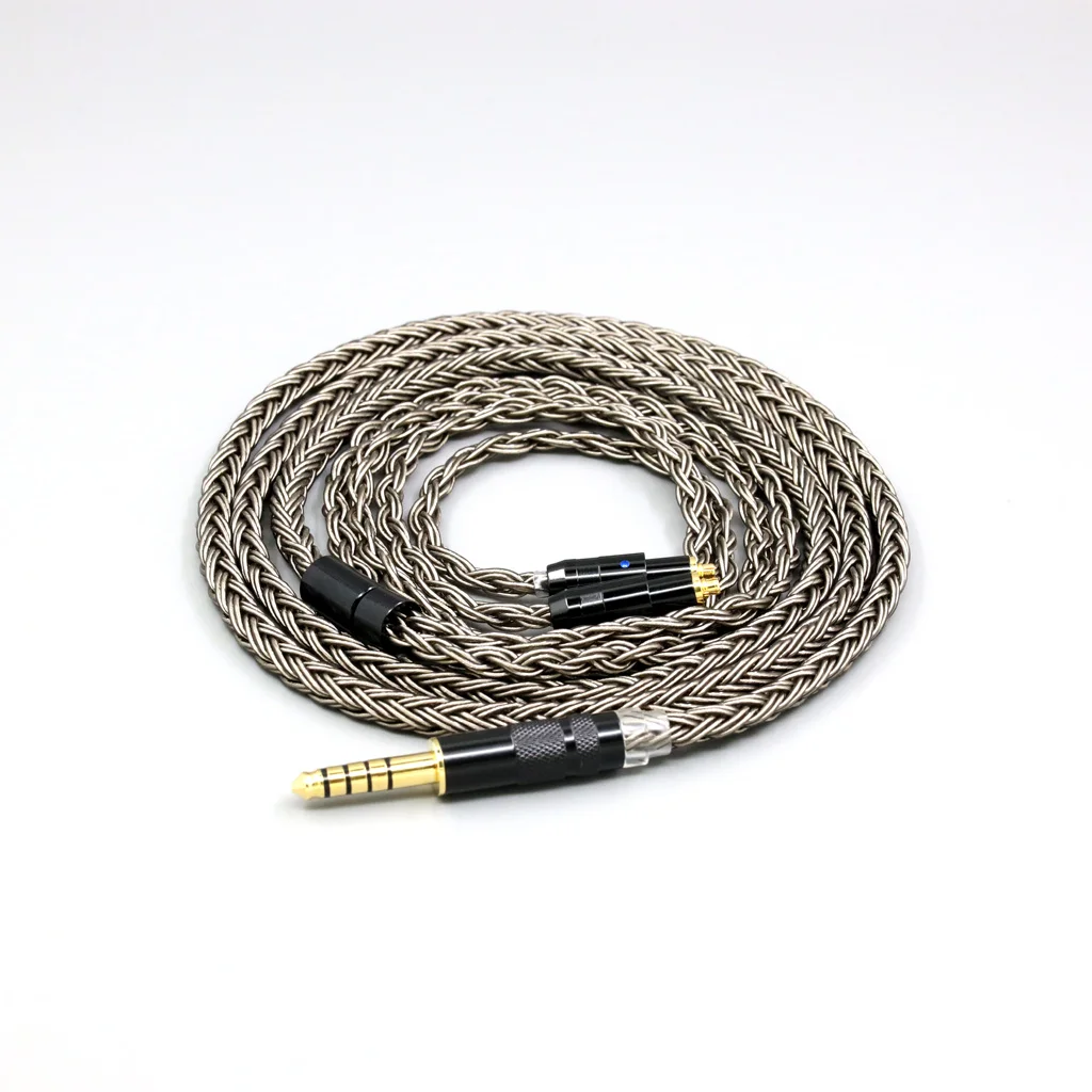 Cable de auriculares de Audio de 16 núcleos Chapado en plata gris para auriculares Shure SRH1440 SRH1840 SRH1540 8845