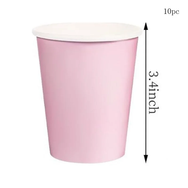 Blütenblattform Helllila Blau 7/9 Zoll Einweg-Partyteller Mädchen Rosa Hochzeit Geburtstag Dekoration Babyparty Partyzubehör – Detail 5