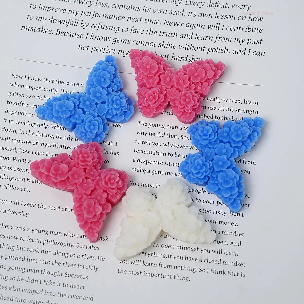 Stampo per candele in Silicone a farfalla fai da te stampo per aromaterapia con sapone fatto a mano stampo per colata in resina epossidica