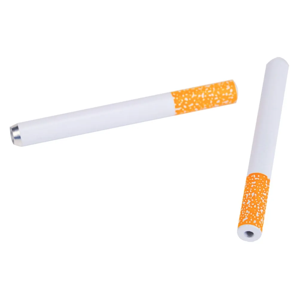 7.8mm Creative Design Mini Hollow Straw Metal Material Portable Smoking Accessories