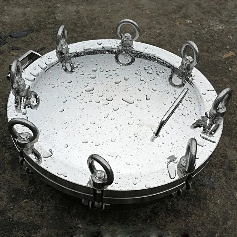 

Grooved Flanged Manhole High Pressure 0.6MPA Quick Opening Stainless Steel 304 Manhole Cover