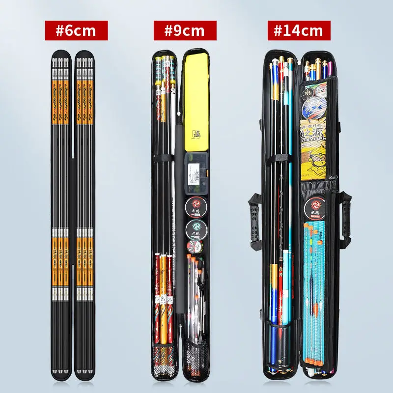 حقيبة معدات الصيد Yu Zhi Yuan - حافظة قصبة الصيد ذات السعة الكبيرة متعددة الوظائف ذات الغلاف الصلب #2