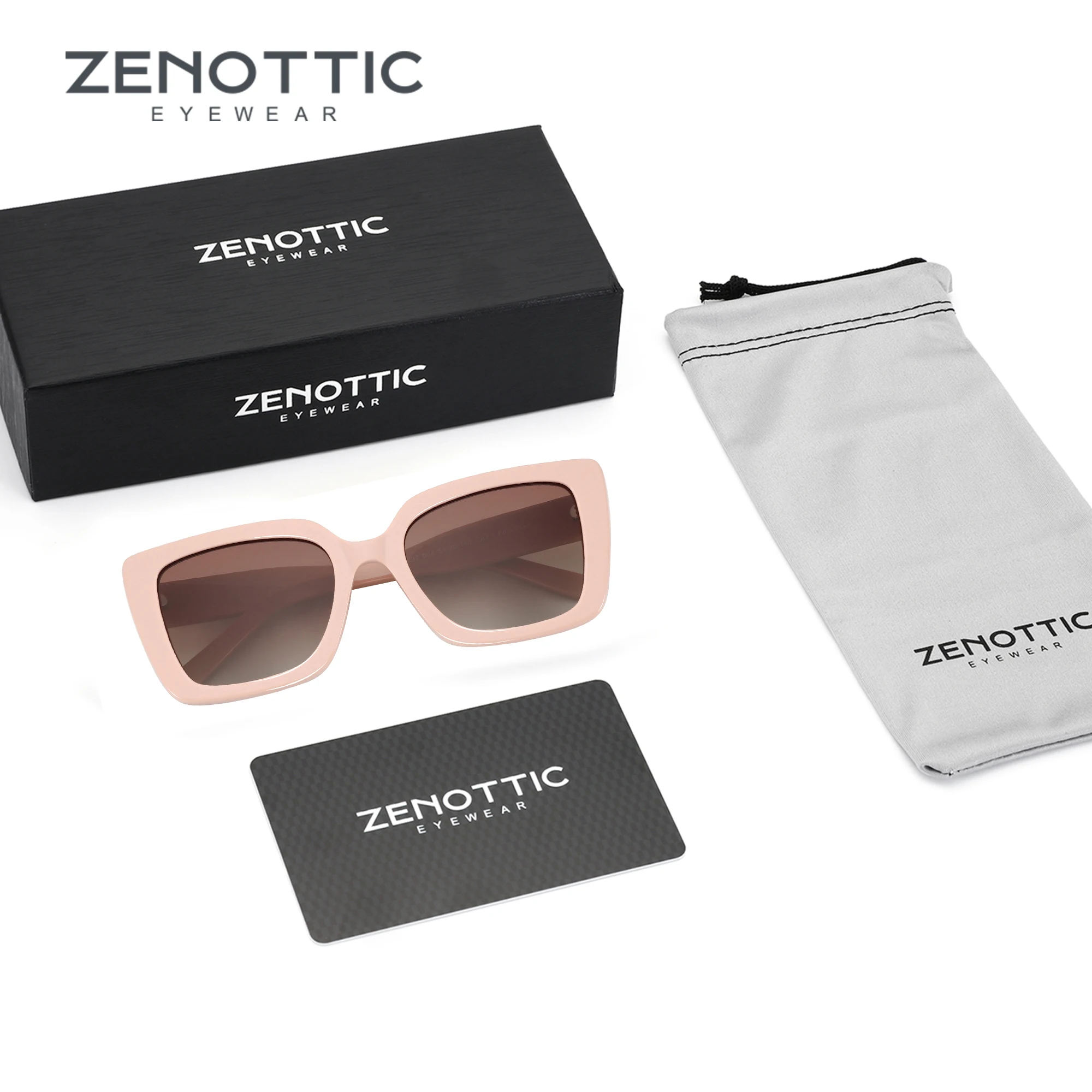 

ZENOTTIC Women's Polarized Sunglasses UV400 Protection Fashion Square Butterfly Acetate Sun Glasses Ideal Gift
