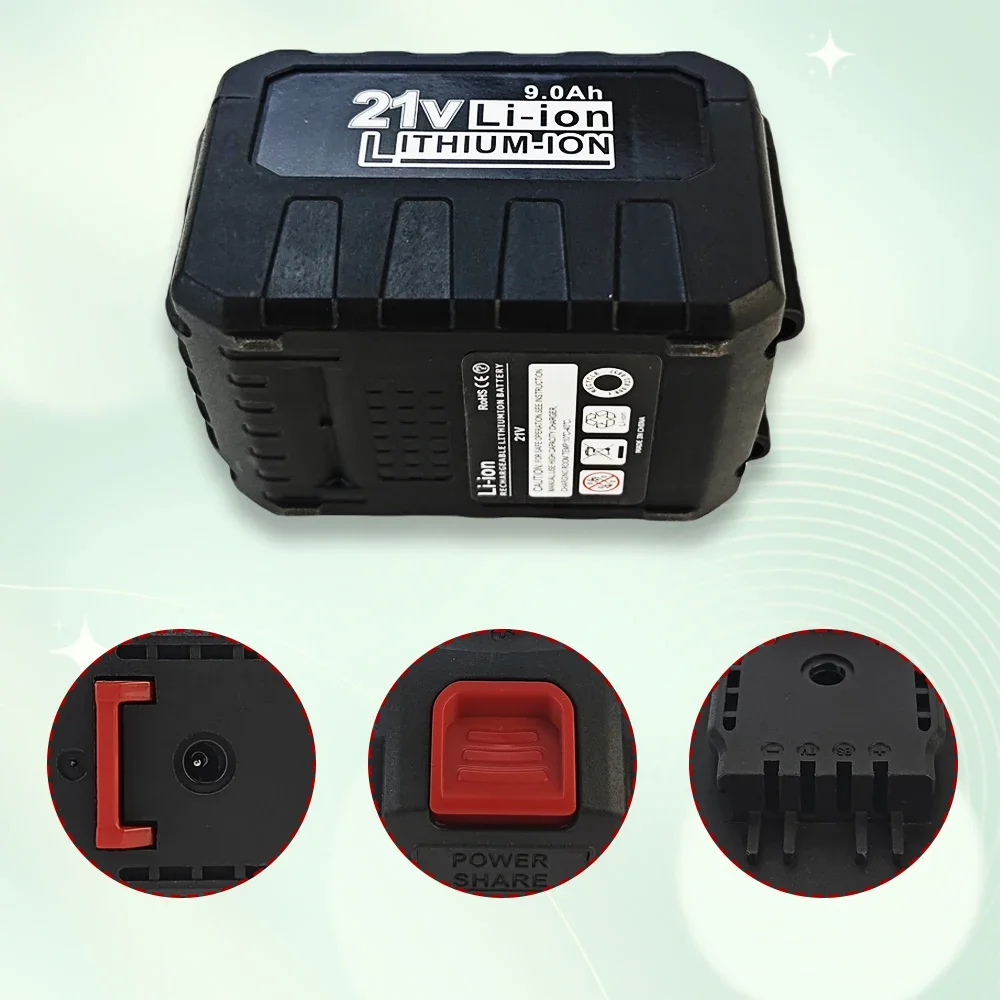 

21V 6000MAH Rechargeable Lithium Ion Battery for WORX 18V 20V Electric Saw Electric Drill and Garden Power Tools