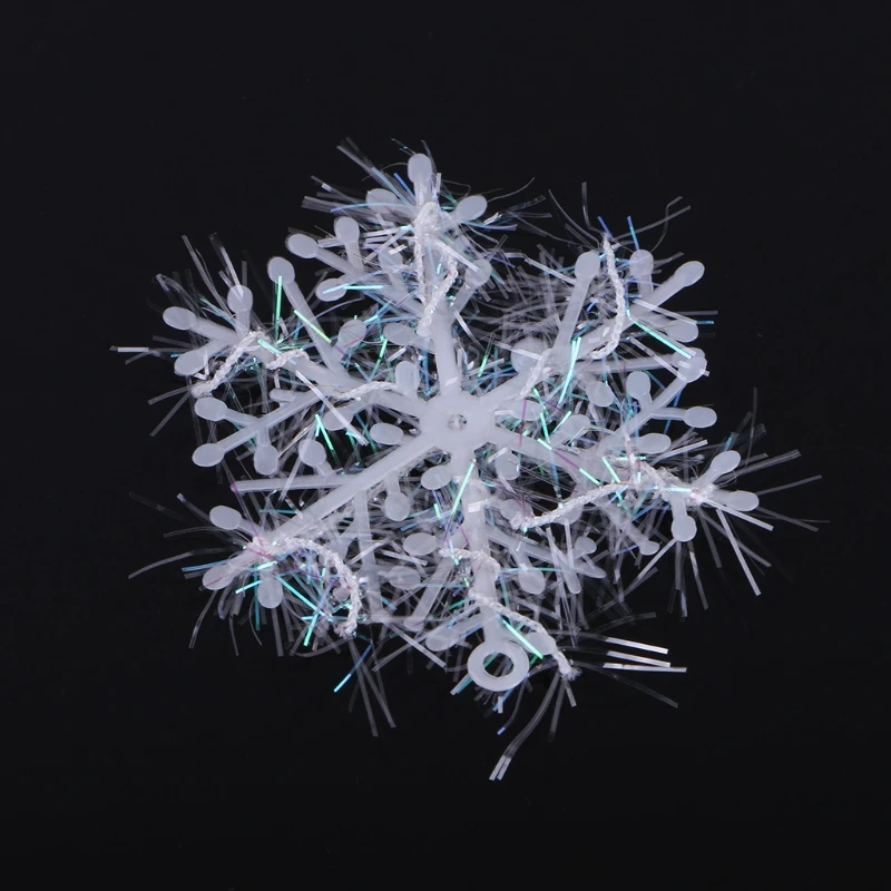 Christmas Snowflake Ornaments 6 Pcs Outdoor Yard Decor Hanging Art Crafts for Xmas Tree Home Office Living Room Decor