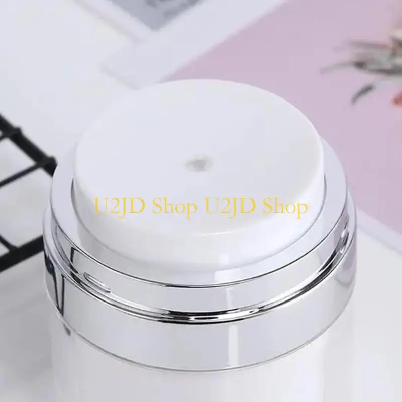 U2JD 15G 30G 50G مستحضرات التجميل جرة أكريليك كريم قابلة لإعادة تعبئة الفراغات الزجاجة مكبس النمط القوارير حاوية مستحضرات بلا