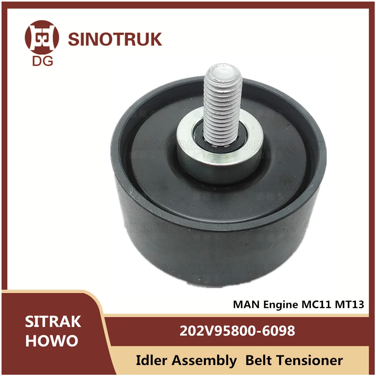 Idler Assembly 202V95800-6098 For SIONTRUK MAN Engine MC11 MT13 Belt Tensioner SITRAK G7H C7 HOWO T7H Truck Parts