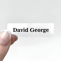 50pcs Custom Name Stickers Child, Transparent Stickers Personalized, Waterproof School Stationery Scrapbook Office Sticker Label