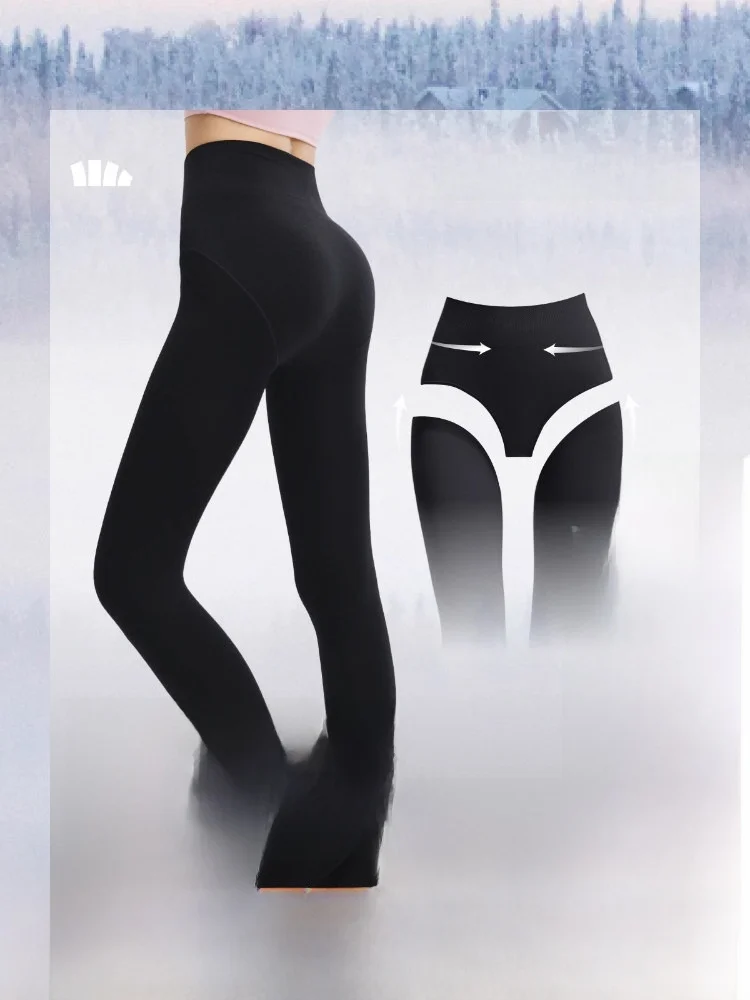 

Женские колготки Nude Feeling с высокой талией, длинные леггинсы, комфортные, нескользящие, осенне-зимние, из нейлона и спандекса