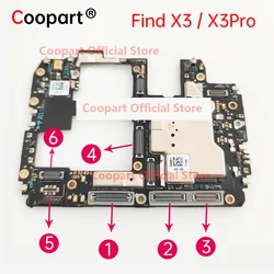 2pcs For oppo find x3 pro LCD FPC Plug Main Board PCB Connector mainboard flex connector USB board battery plug Cable Parts