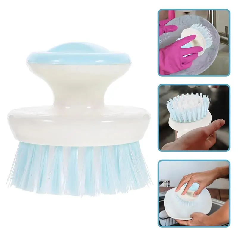 Dish Scrub Brushes Kitchen Cleaning Scrubbers for Washing Cast Iron Pan/Pot Dish Bowl Scrubbing Brush Oil-proof Washing Brush