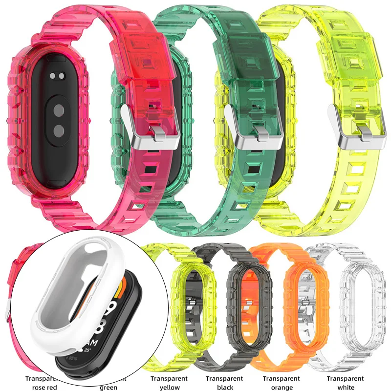 Silicone Strap For Xiaomi Mi Band 8 Bracelet Watchband Replacement Smartwatch Wrist Bracelet For Mi Band 8 Strap