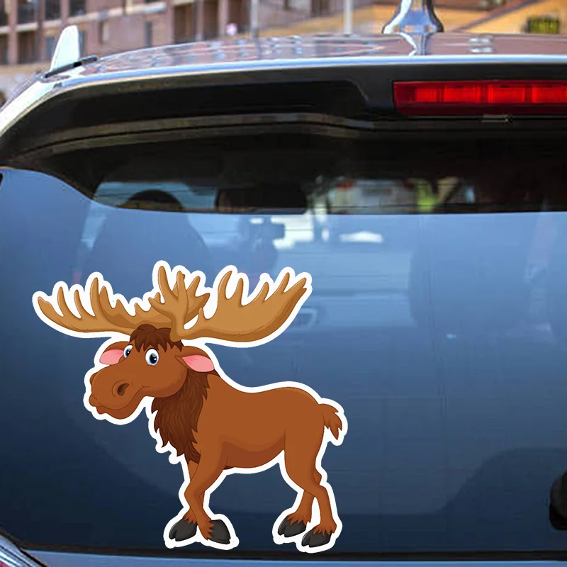 Christmas Reindeer Car Stickers For Decor Window Bodywork Bumper Sticker Pack Exterior Accessories Waterproof Vinyl Decals