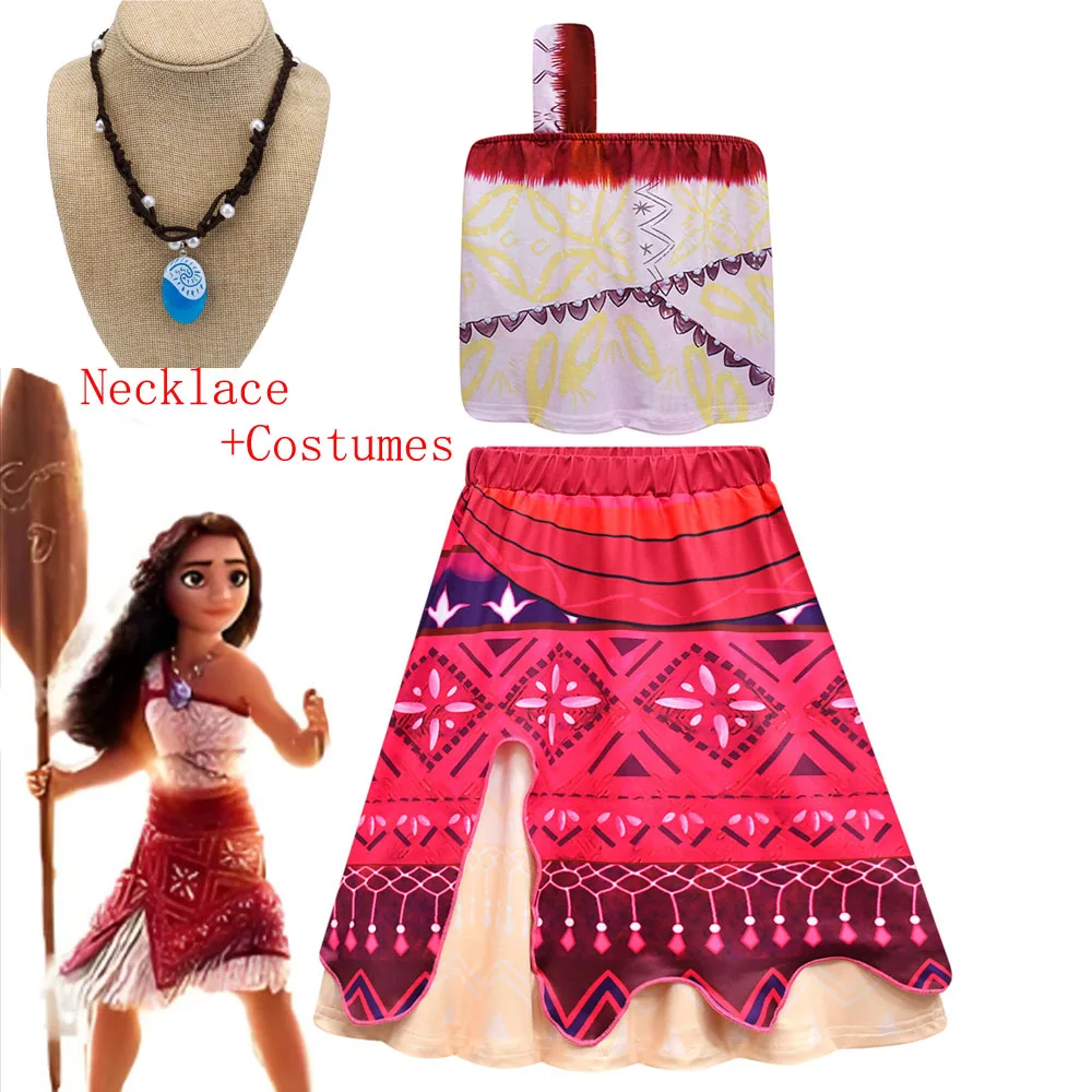 New Movie Moana2  Girls Princess Dress Halloween Party Adventure Costume Fancy Clothes Children Vaiana cosplay Birthday Outfit