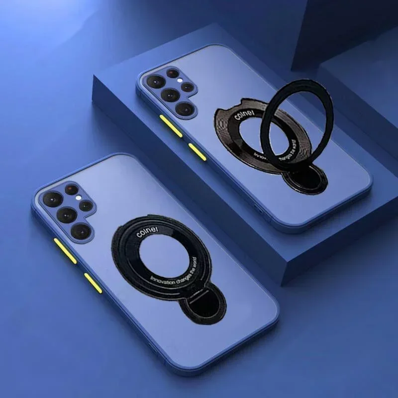 Staffa di Supporto Per Magsafe Cassa Del Telefono Magnetico Per Samsung Galaxy S24 S23 S22 S21 s25 Ultra S10 Plus S20 FE A16 A06 copertura funda
