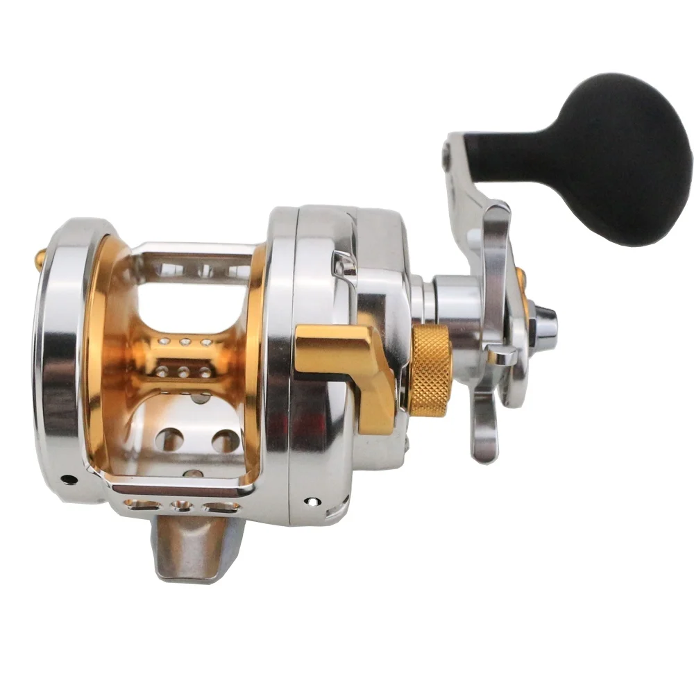 Slow Jigging Fishing Reel Baitcasting Fishing Wheel Rotate The Spool Fishing Coil 8+1BB Gearratio 6.3:1 Max Drag 13kg W