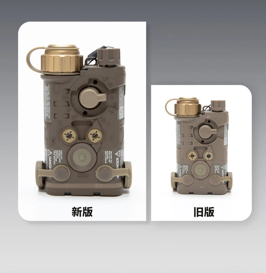 Tactical FMA Mini Version FMA LAB PEQ-NGAL LED Light + IR Red Laser Tactical Hunting Battery Case TB1398 BK/DE