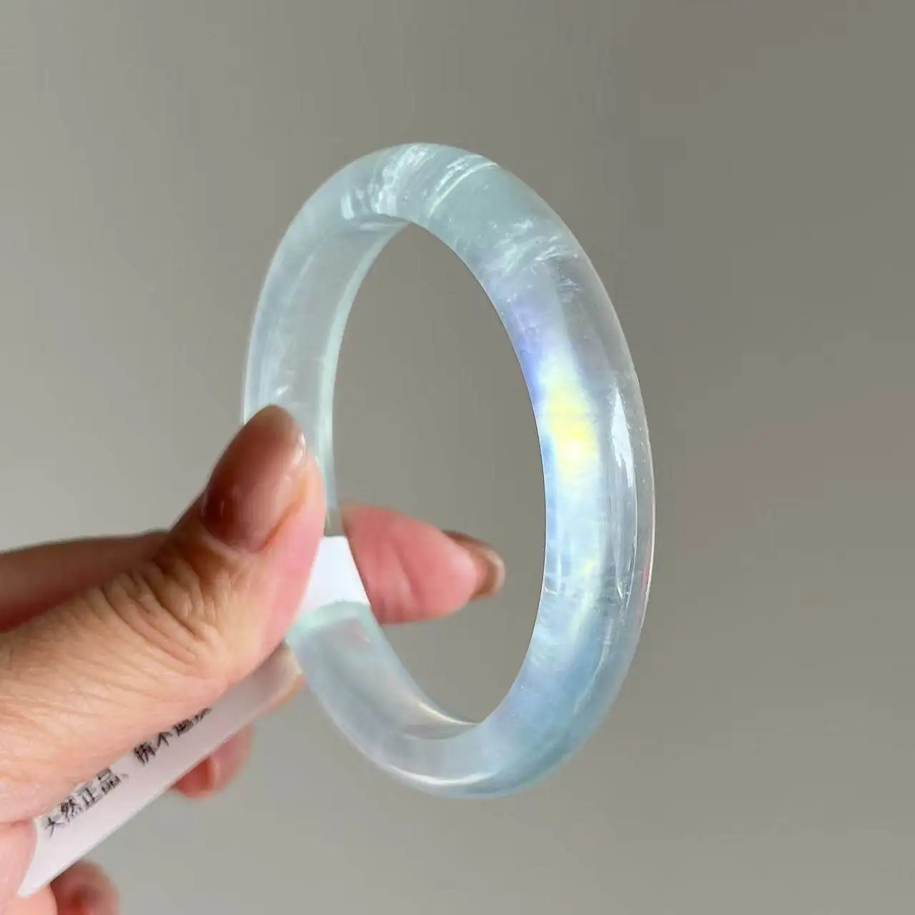 Selected natural crystal genuine Aquamarine bracelet
