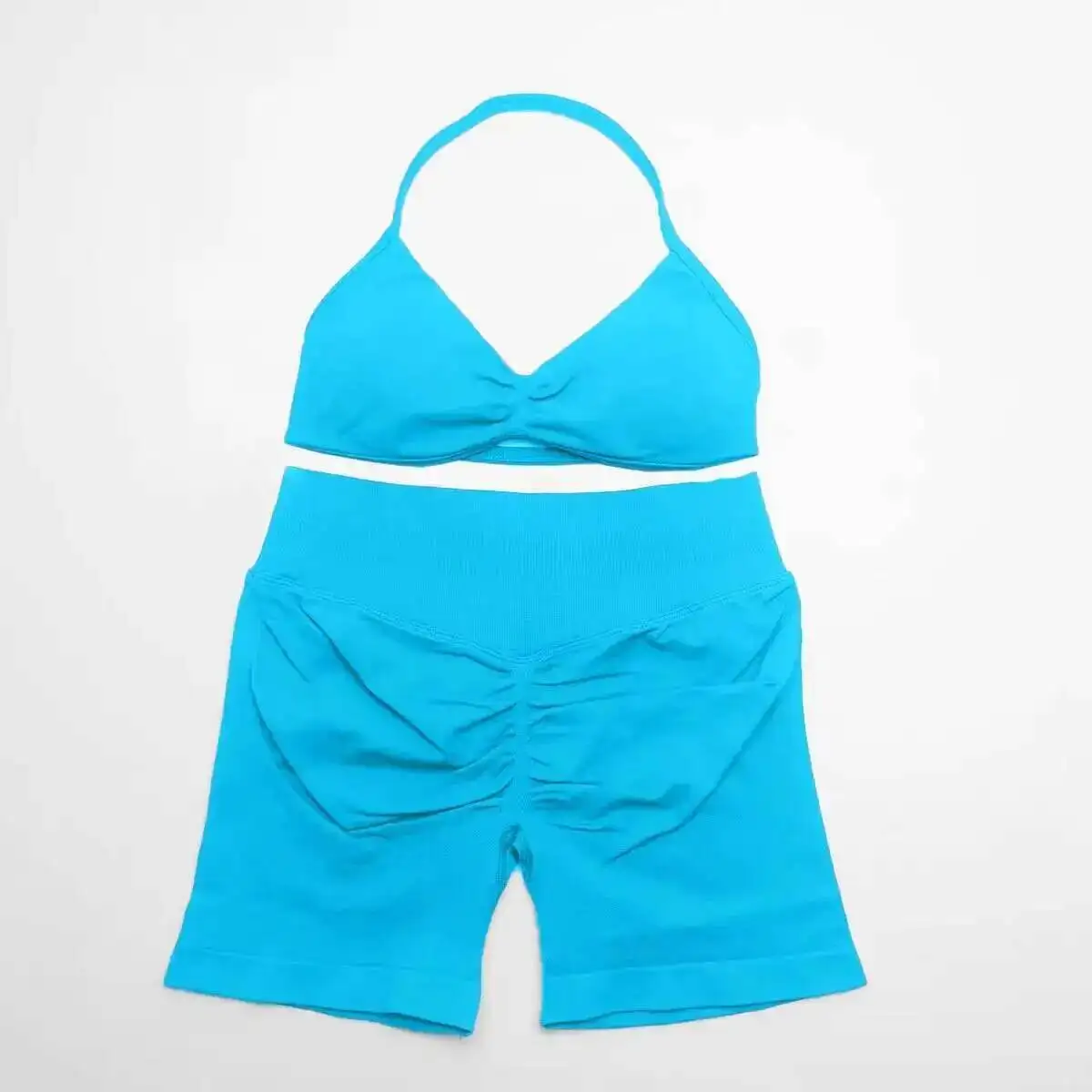 

Комплект для йоги NCLAGEN из 2 предметов: спортивный бюстгальтер с бретелями и шорты для женщин, одежда для пилатеса, спортивный костюм для тренировок