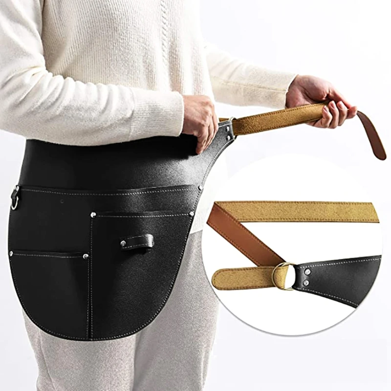 Imitation Leather Garden Tools Belt Holster Adjustable Waist Work Apron Dropship