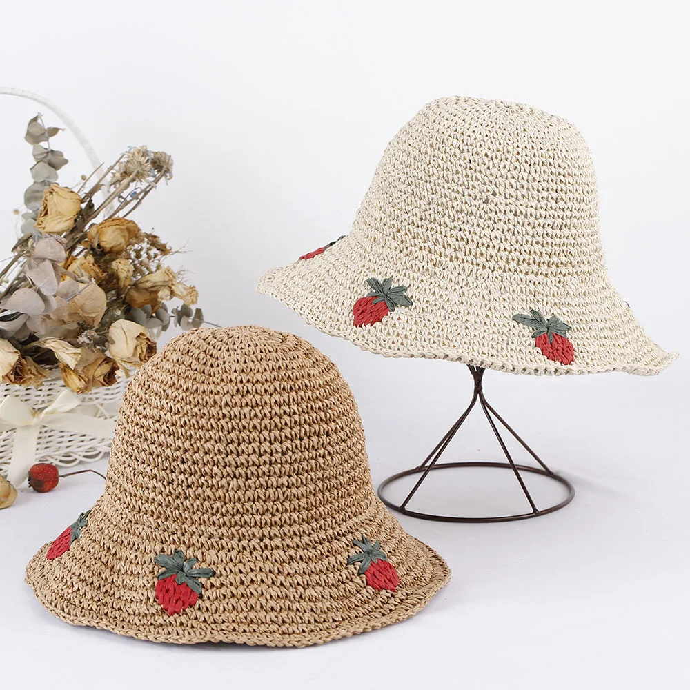 2023 NEW lovers hat beach women\'s hats for the sun Golf cap summer hat  strawberry straw hat Bucket hat sun caps Hat for girl