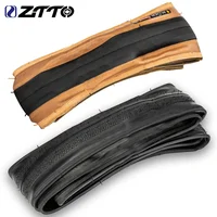 Neumático de bicicleta de carretera de alto rendimiento, neumáticos plegables duraderos con 60TPI resistente a pinchazos para ruedas 700C de 20 pulgadas, negro/amarillo