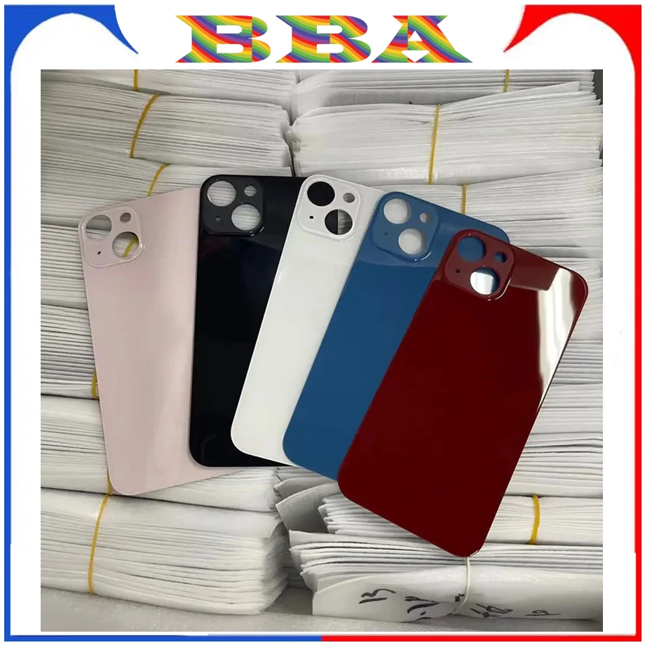10Pcs (Large Big Lens Hole ) Rear Glass Body Housing For iPhone 8 X XS Max XR 11 12 13 14 15 Pro Mini SE Back Door Cover Bezel