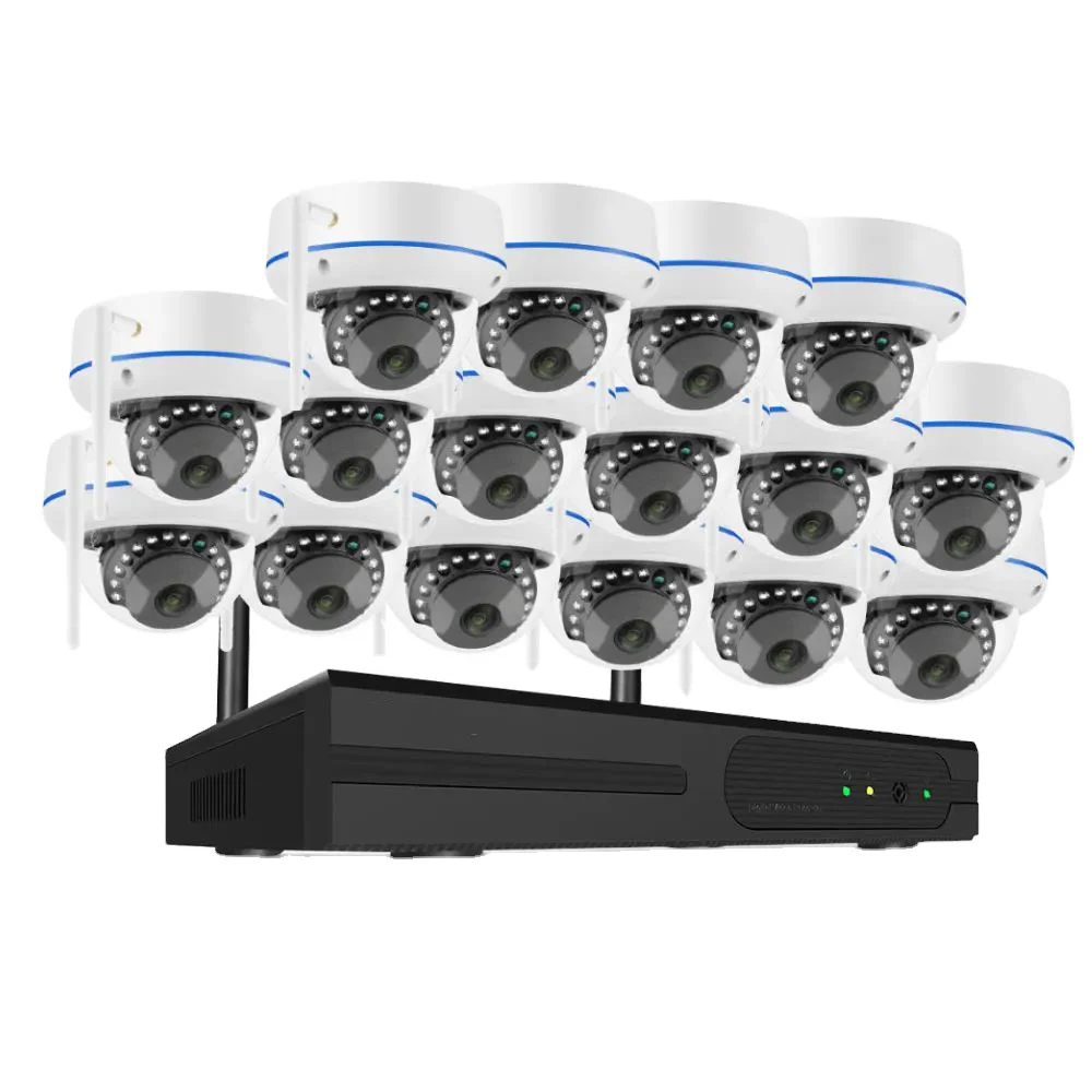 3MP 5MP 16CH Indoor Wireless Camera Kit Wifi Security Camera System 16ch Nvr Kit Cctv Camera Wireless CCTV System