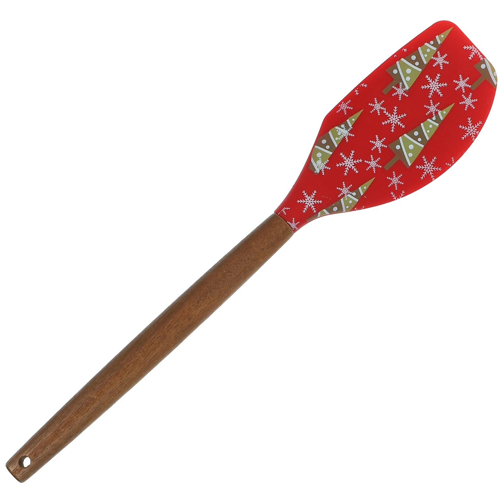 Christmas Silicone Spatula Cream Cake Scraper Wooden Handle Baking Tool Kitchen Spatula Kitchen Scraper