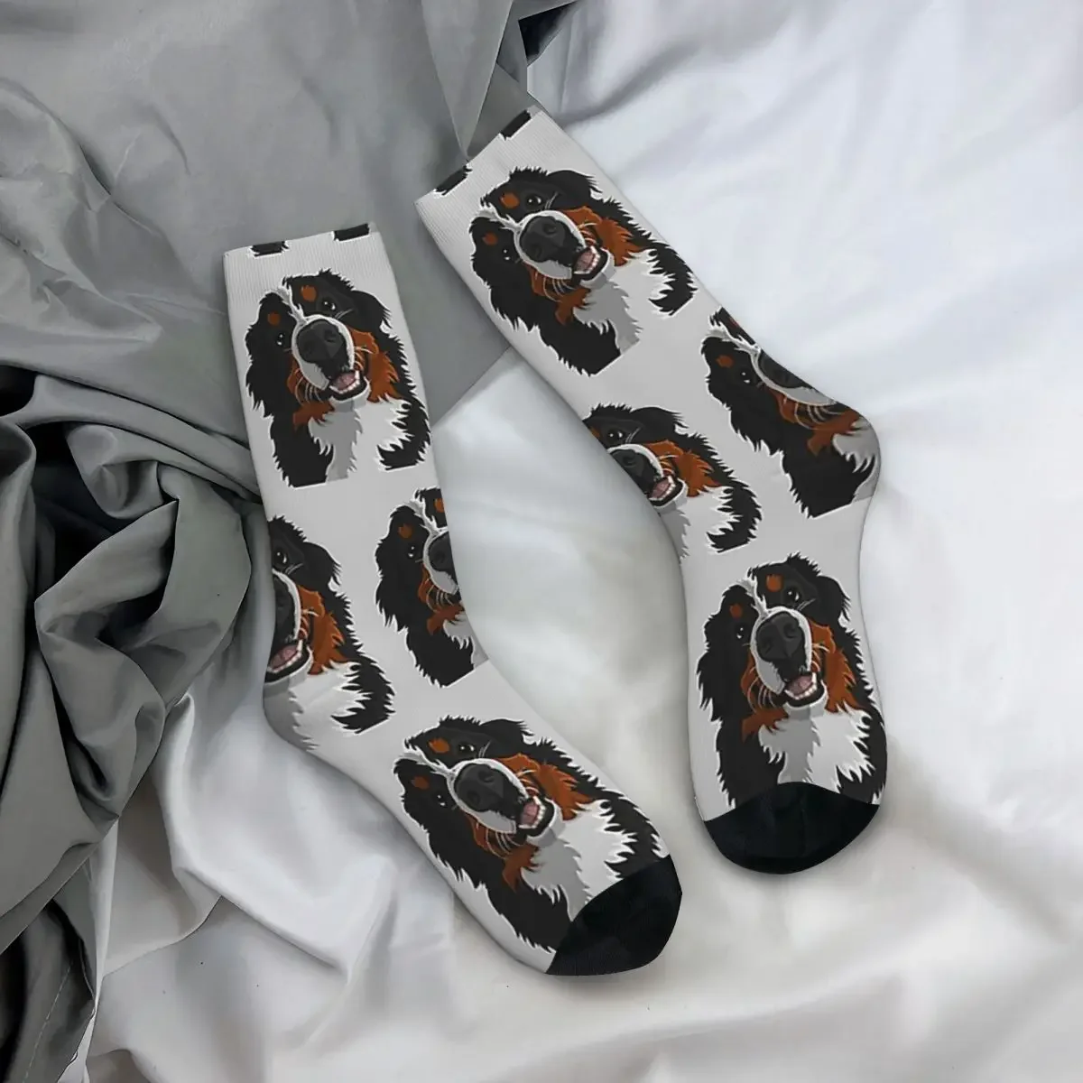 Chaussettes pour chien de montagne bernois, bas Harajuku, chaussettes longues toutes saisons, accessoires pour hommes et femmes, cadeaux de Noël, haute qualité