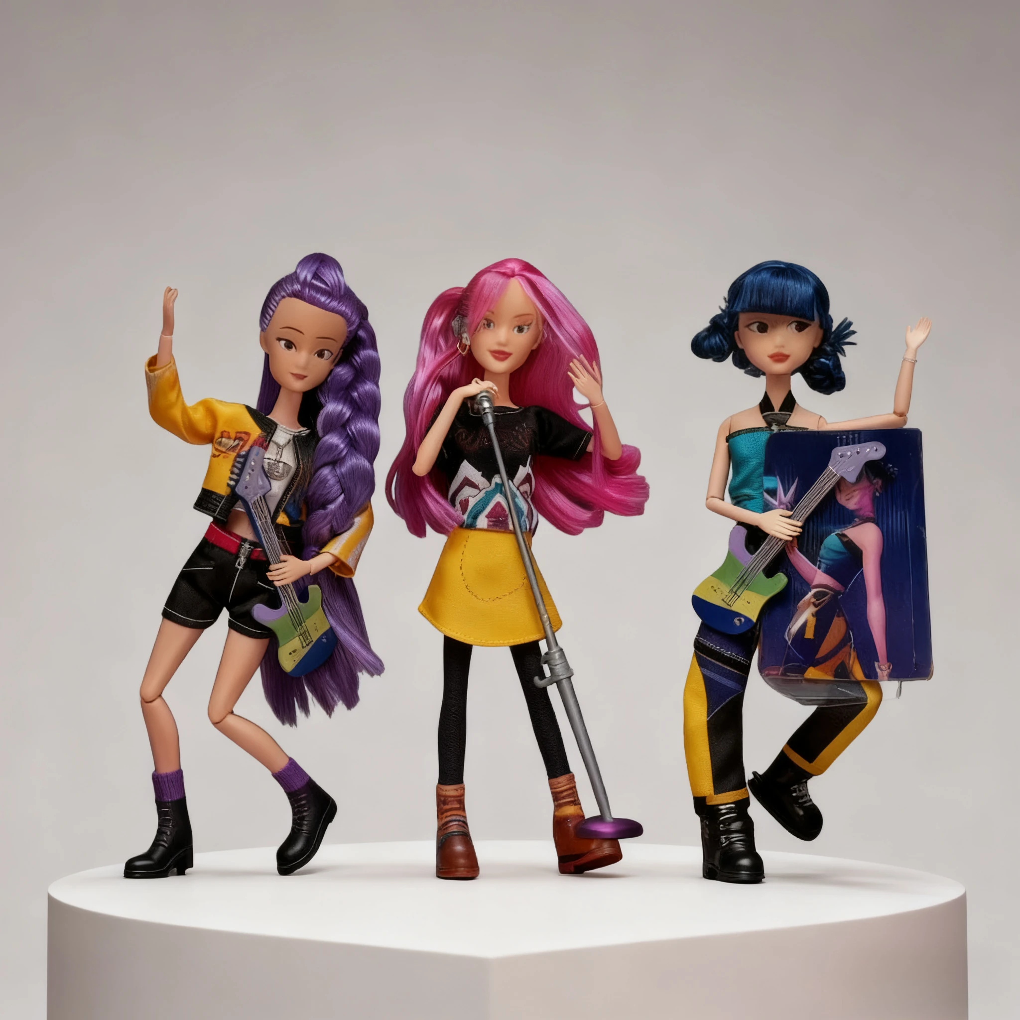 Hot Kpop Demon Hunters Rumi Action Figure Party K-POP Demon Slayer Vinyl Doll Zoey Desktop Ornament Toy For Kid Christmas Gifts