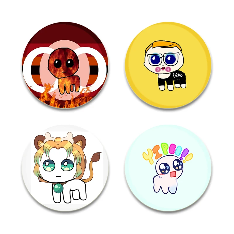 Tbh Creature Autism Meme Yippee Pins Back Buttons Custom Brooches Round Handmade Badge for Bags Gift Accessory 32/44/58mm