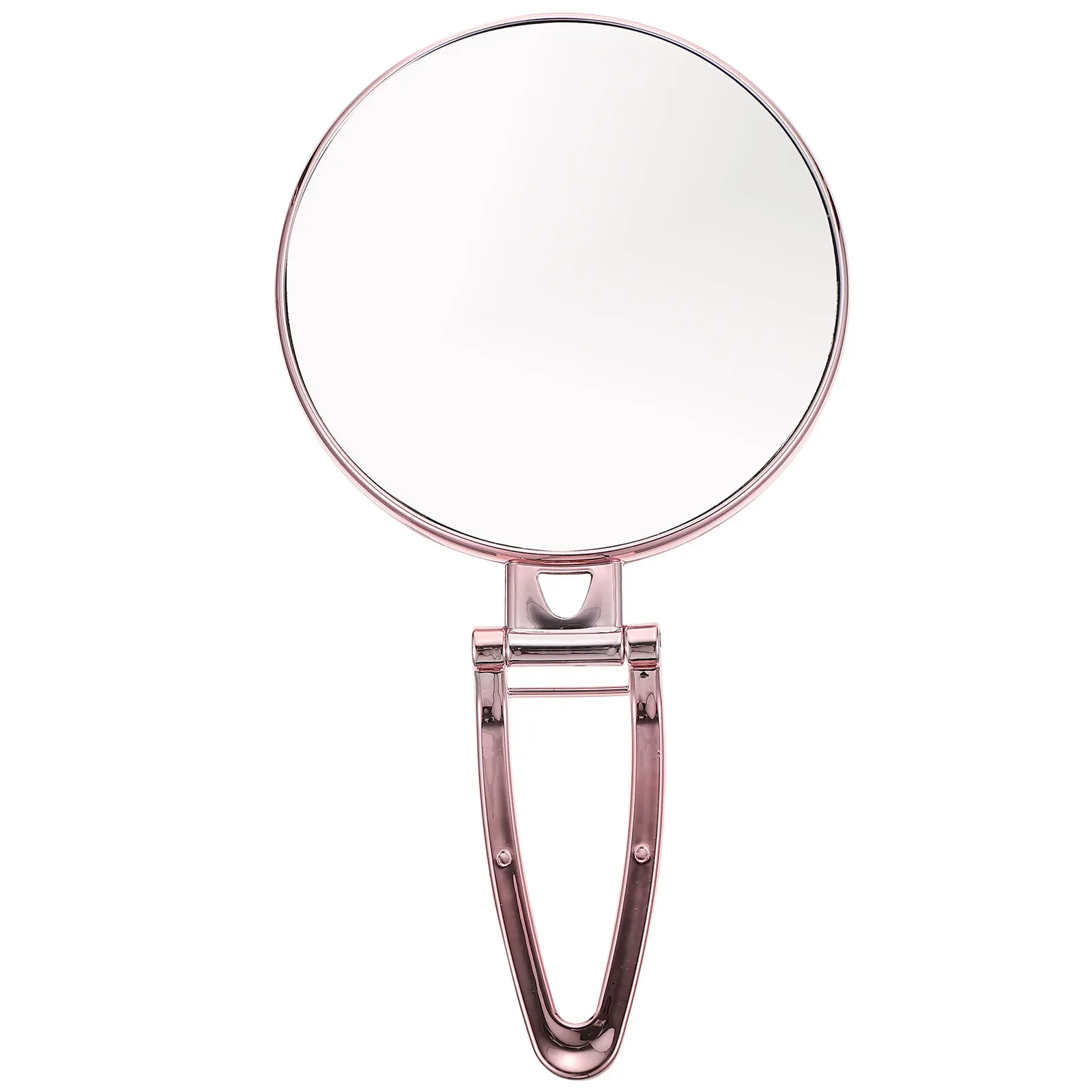 

Handheld Makeup Mirror Vintage Beauty Travel Vanity Alloy Magnification Swivel Clear Desk Bedroom Bathroom