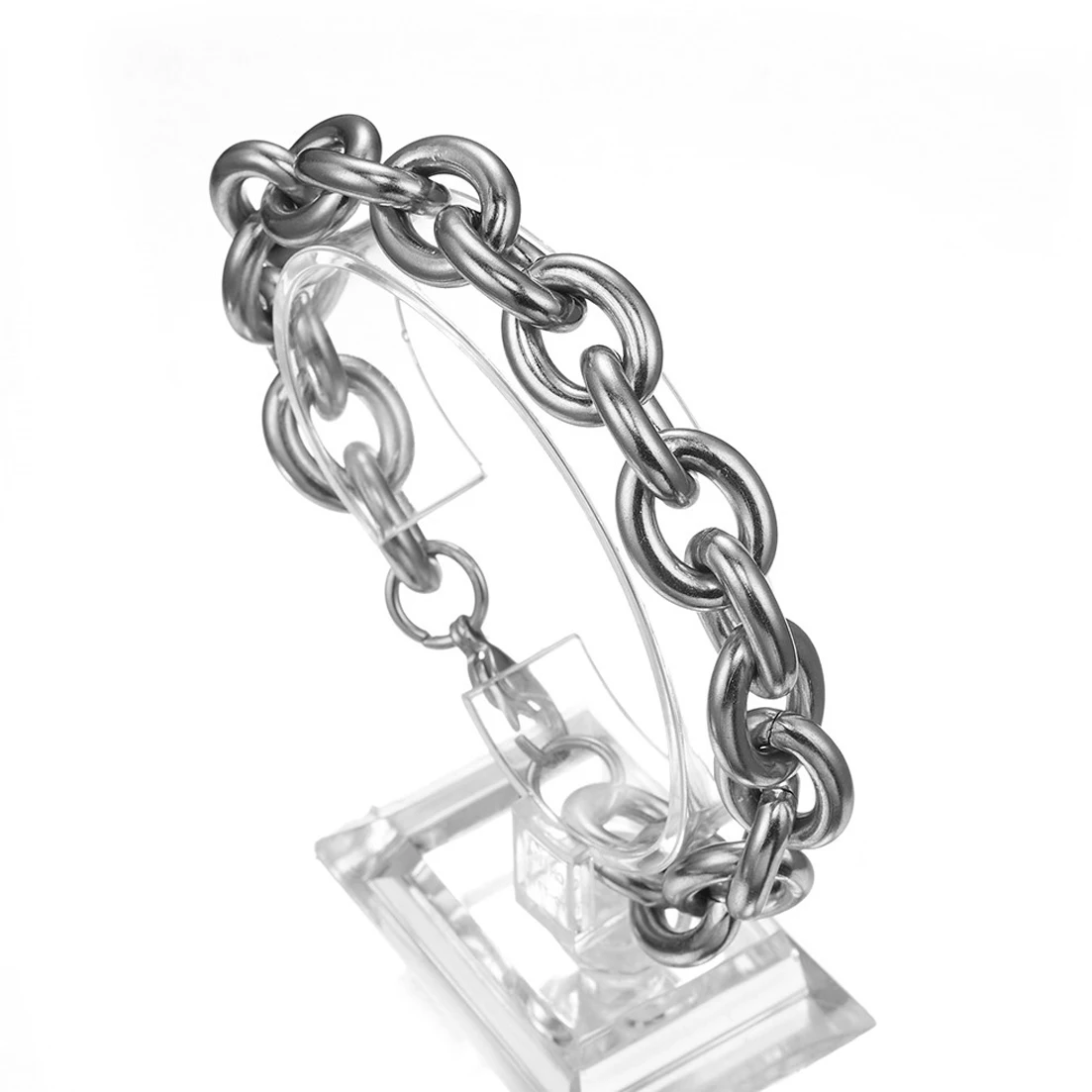 23cm*15mm 69.5g New Stainless Steel Silver color  Chains Bracelet Bangle For Men/ Boy, Lowest Price Best Quality