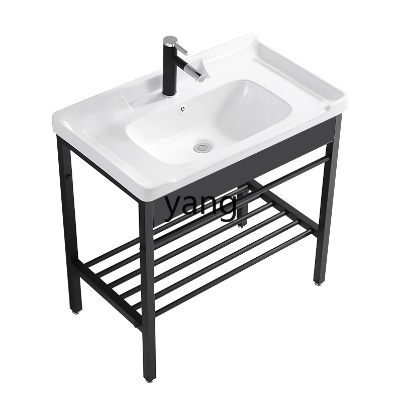 LTT balcony floor-to-ceiling wash basin integrated ceramic bathroom wash basin