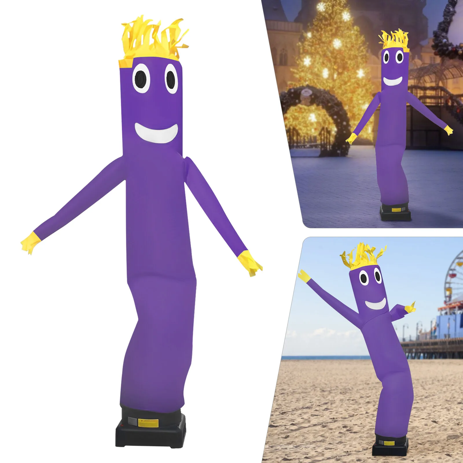 광고용 풍선 튜브 남자, 거대한 흔들리는 팔을 흔드는 인간 모형 풍선