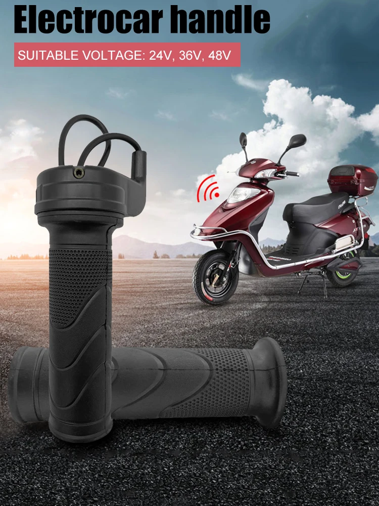 AliExpress ATUOTIN Universal Scooter Throttle Grip 24V 36V 48V Electric Bicycle Throttle Handle Electric Bike Twist Throttle Motorcycle Accessories