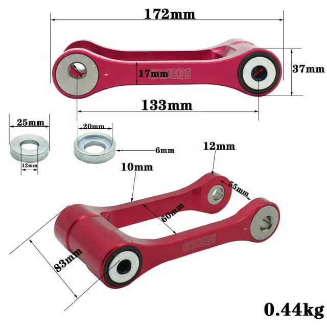 Modification of Damping Cradle Lowerer CNC Motorcycle Parts for CRF250R 450RX 2006-2009 BOSUER M2 M4 M6  T6