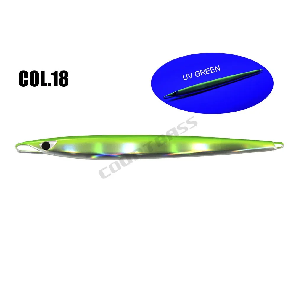 Countbass 80g 110g 130g 150g 175g  Deep Fall Jigging Lues One piece, Snapper Metal Jigs, CB Saltwater Luminous Fishing Bait