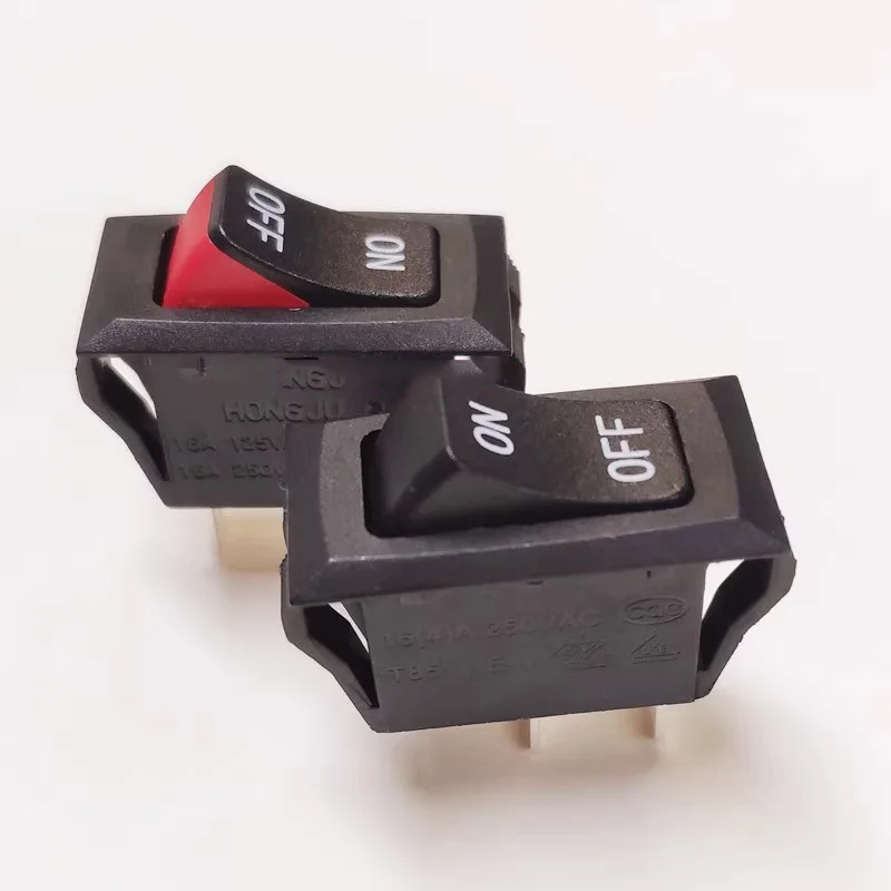 1~5pcs/lot Boat-shaped switch R-2-110-D2N-BBR a two-foot two-position two-color rocker switch with 16A capacity