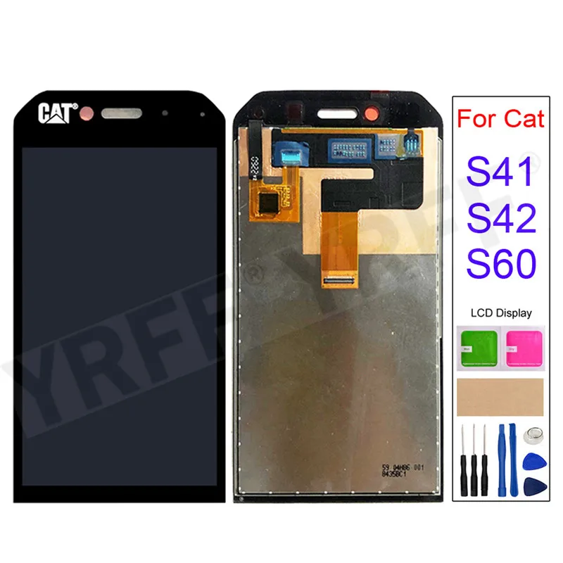 

LCD Display Touch Screen Digitizer Assembly for Caterpillar CAT S60 S42 S41 S32 ,Phone Screen Replacement