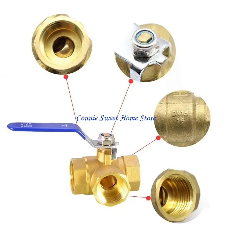 

LXAF Латунные шаровые краны Т-образного типа для тяжелых условий эксплуатации, трехходовой адаптер для тяжелого режима работы, и