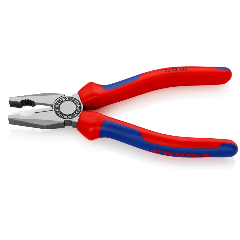 KNIPEX 03 02 180 Combination Pliers High Hardness Sharp Blade Cut Flat Wear Resistant Durable Simple Operation