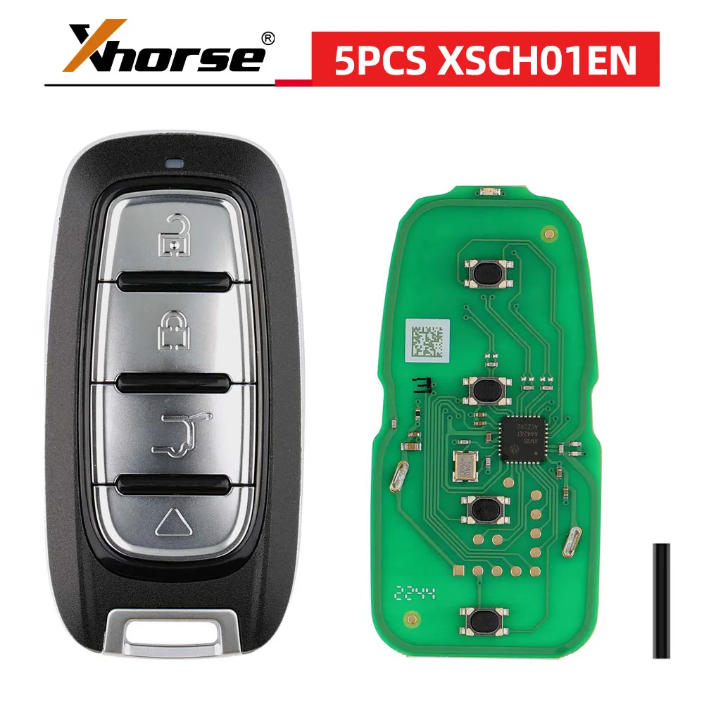 

Xhorse XSCH01EN умный дистанционный ключ XM38 для Chrysler 4 кнопки ключ английский 5 шт./лот