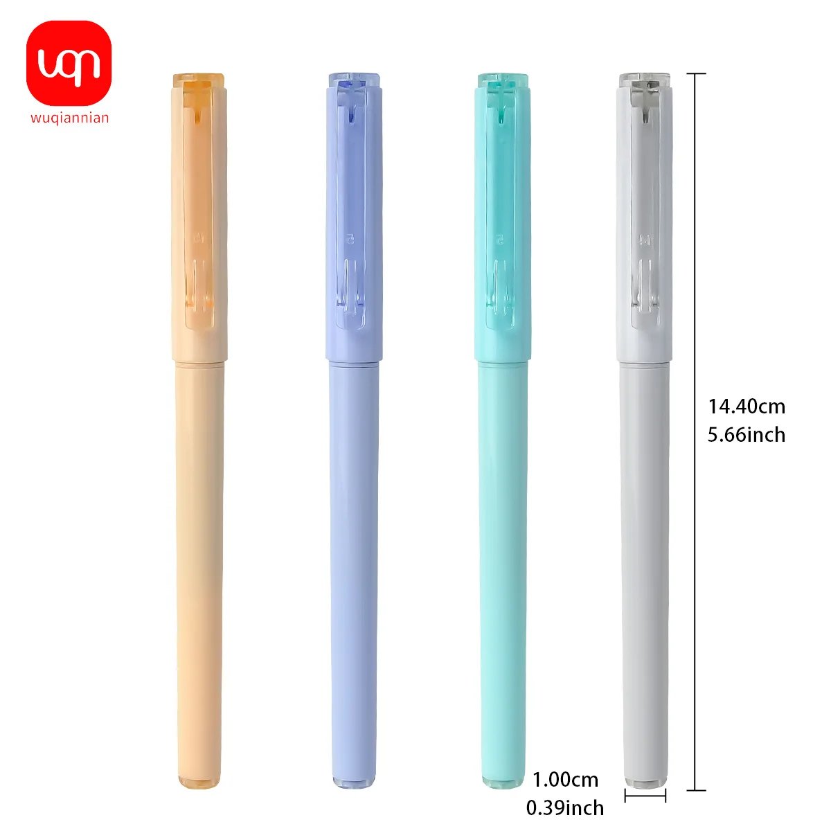 WQN-3/6pcs High-Quality 0.5mm Nib Glue Pens, Multi-Color Shell, Black Ink, Smooth Writing, Office Supplies