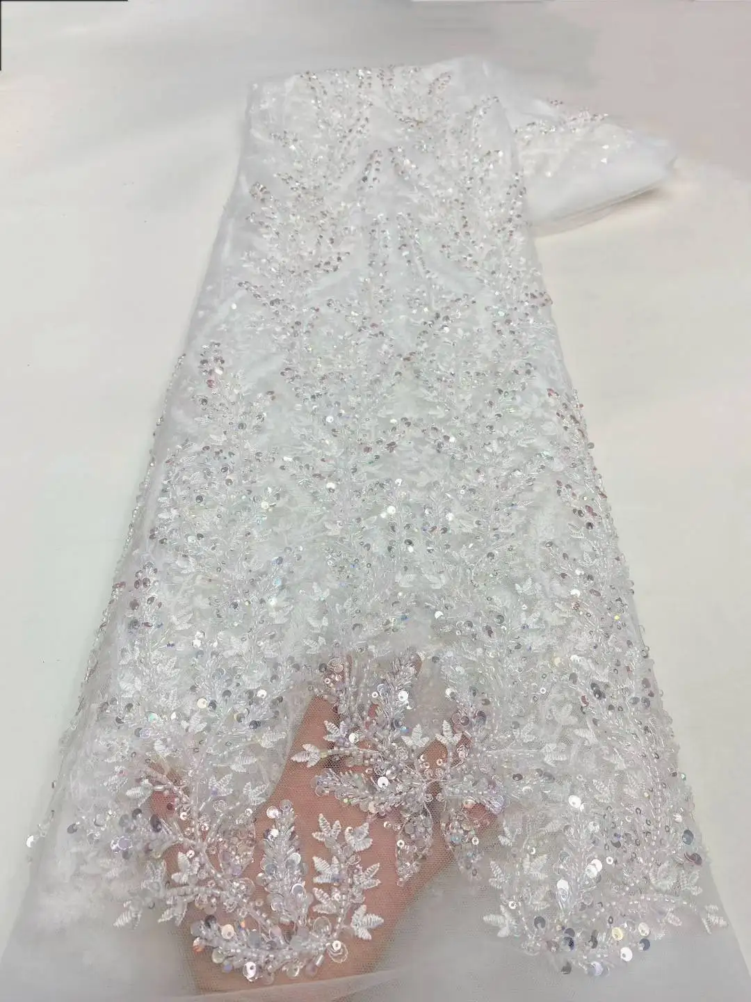 África nigeriana con cuentas encaje de malla francesa con lentejuelas alta calidad 2025 encaje bordado lentejuelas encaje para vestidos de novia mujeres