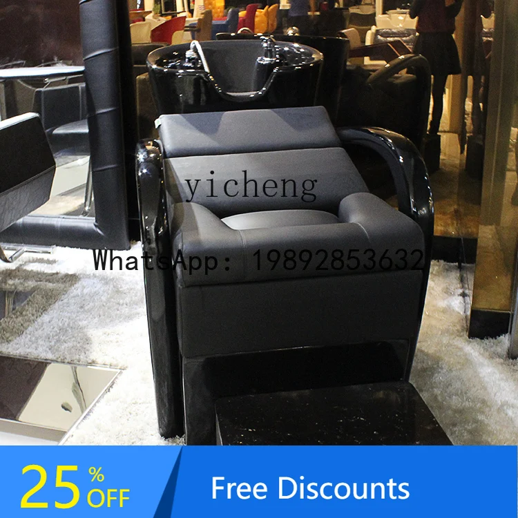 

shampoo bed hair salon special flush bed barber shop half lying punch bed