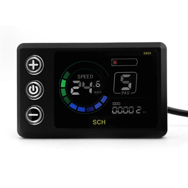 S869 Electric Bicycle LCD Display 24V-72V Electric Scooter LCD Color Screen Meter For Mountain Bike LCD Meter SM5+2PIN